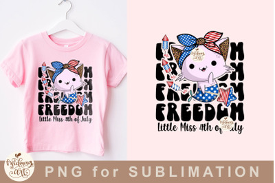 Little Miss 4th of july png&2C; Firecracker Png Sublimation Design