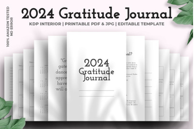 2024 Gratitude Journal Kdp Interior