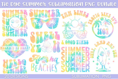 Summer Phrases Sublimation Bundle PNG Cut file