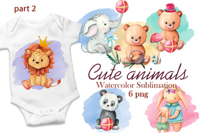 Cute animals for sublimation