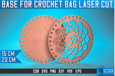 Base for Crochet Bag Laser Cut SVG | Accessories Laser Cut SVG Design