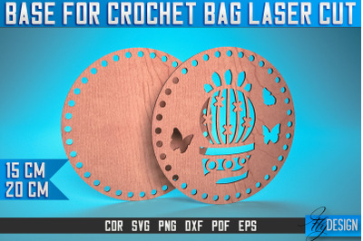 Base for Crochet Bag Laser Cut SVG | Accessories Laser Cut SVG Design