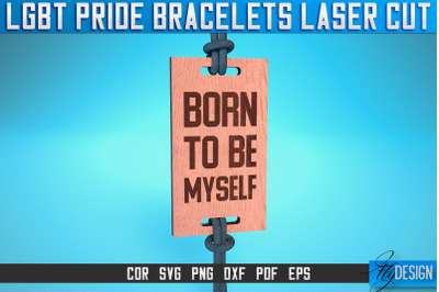 LGBT Pride Bracelets Laser Cut SVG | Accessories Laser Cut SVG Design