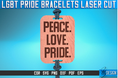 LGBT Pride Bracelets Laser Cut SVG | Accessories Laser Cut SVG Design