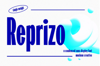 Reprizo Condensed Sans Display Font