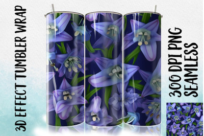 3D Bluebell Tumbler Wrapp 1