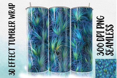 3D Blue Fescue Grass Tumbler Wrap 1