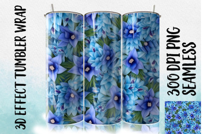 3D Bluebell Tumbler Wrapp 2