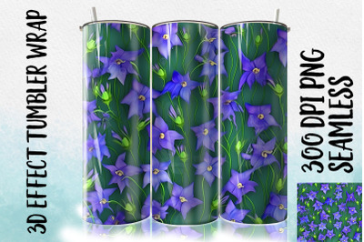 3D Bluebell Tumbler Wrap 2