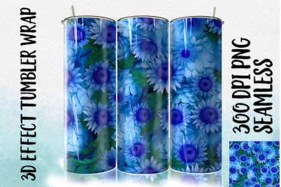 3D Blue Veronica Tumbler Wrap 2