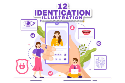 12 Identification Card Illustration