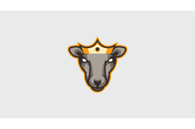 King Deer head logo abstract vector template
