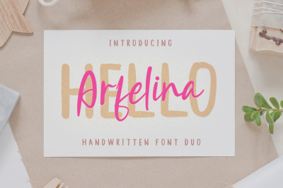 Hello Arfelina Font Duo