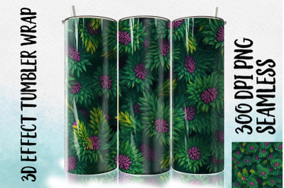 3D Yew leaf Tumbler Wrap 1