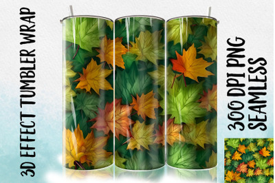 3D Sycamore leaf Tumbler Wrap 1