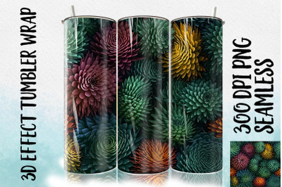 3D Spruce needle Tumbler Wrap 1