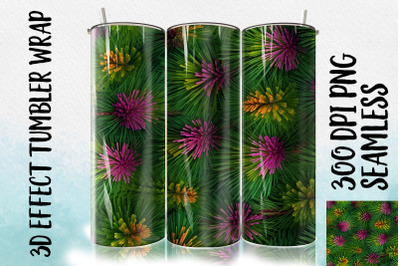 3D Pine needle Tumbler Wrap 1