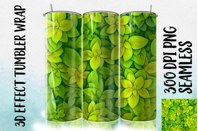 3D Lime leaf Tumbler Wrap 1