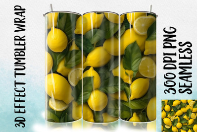 3D Lemon leaf Tumbler Wrap 1