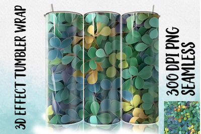 3D Eucalyptus leaf Tumbler Wrap 1