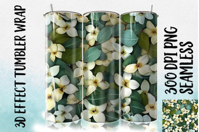 3D Dogwood leaf Tumbler Wrap 1