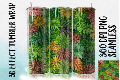 3D Cedar leaf Tumbler Wrap 1