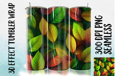 3D Beech leaf Tumbler Wrap 1