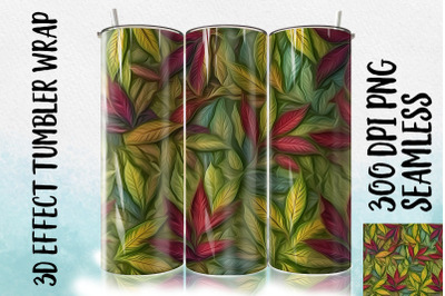 3D Bay leaf Tumbler Wrap 1