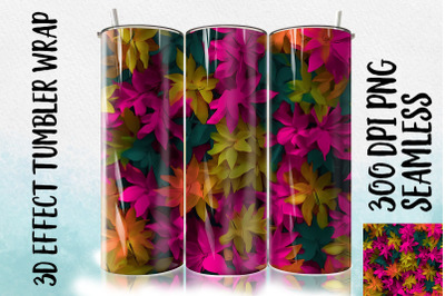 3D Azalea leaf Tumbler Wrap 1