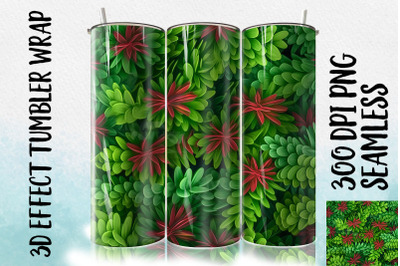 3D Yew leaf Tumbler Wrap 2