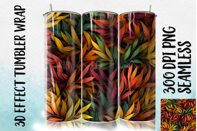 3D Willow leaf Tumbler Wrap 2