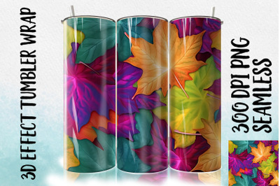 3D Sycamore leaf Tumbler Wrap 2