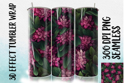 3D Rhododendron leaf Tumbler Wrapp 2