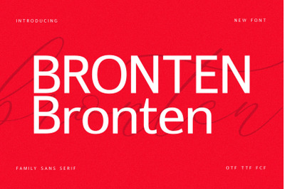 Bronten Typeface