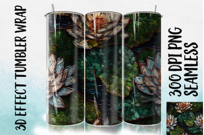 3D Lily Tumbler Wrap 1