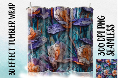 3D Crocus Tumbler Wrap 1