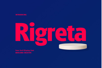 Rigreta Sans Serif Display Font