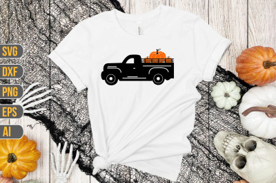 Fall Pumpkin Truck svg