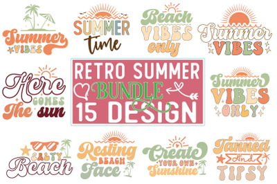 Summer Retro SVG Bundle