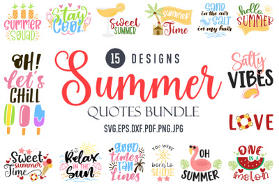 Summer SVG Bundle | Summertime SVG