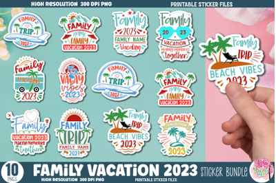 Family Vacation 2023 Sticker Bundle