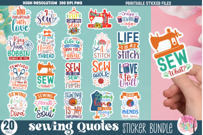 Sewing Quotes Sticker Bundle