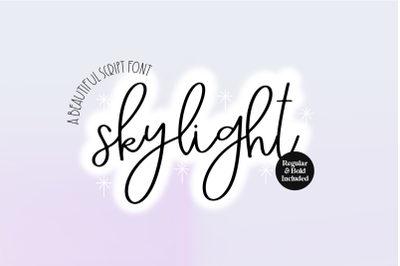 SKYLIGHT Beautiful Elegant Cursive Font