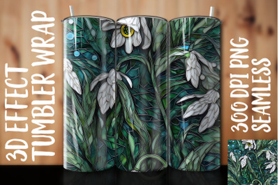 3D Snowdrop Tumbler Wrap 2