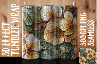 3D Primrose Tumbler Wrap 2