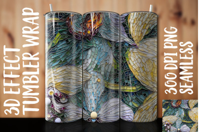 3D Orchid Tumbler Wrap 2