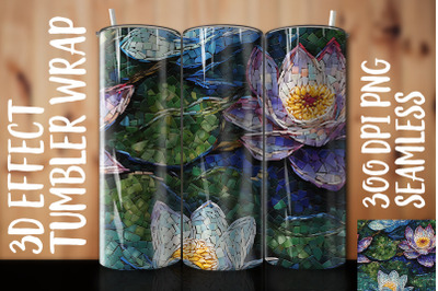 3D Lily Tumbler Wrap 2