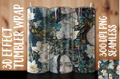 3D Jasmine Tumbler Wrap 2