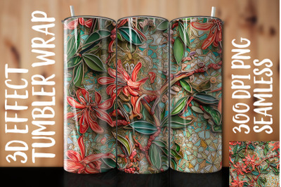 3D Honeysuckle Tumbler Wrap 2