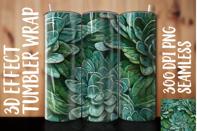 3D Green Ti Plant Tumbler Wrap 2